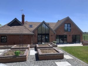 Reear view of Grey Field Court development